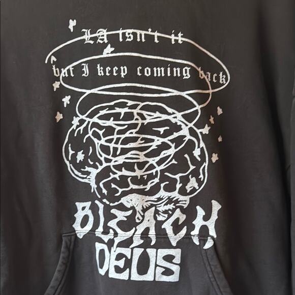 Deus ex Machina x Bleach Design Hoodie LA Black size medium - Picture 3 of 7